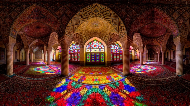 Nasir Al-Mulk Mosque Shiraz Iran  x-post rIranPics