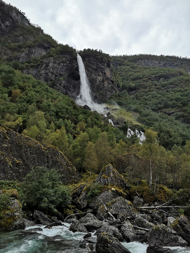 Natural waterfall Norway 