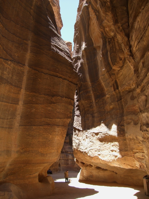 Naturally carved pathways of Petra Jordan 
