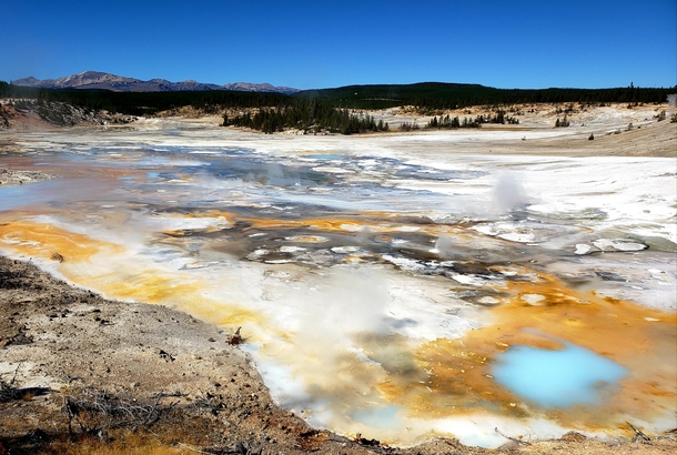 Natures paint pallet at Norris Geyser Basin Yellowstone 