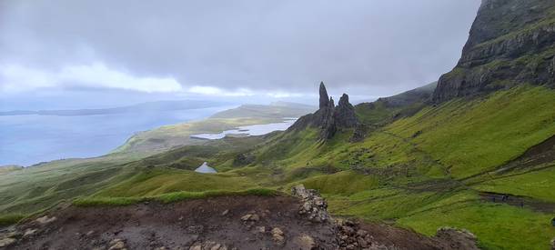 Near the top of The Storr Isle of Skye Scotland 