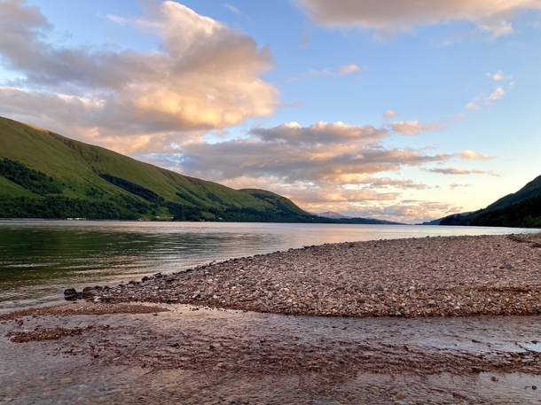Nearing sunset looking south Loch Lochy The Highlands Scotland OC x