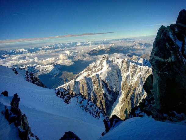 Nearing the Summit of Mont Blanc 