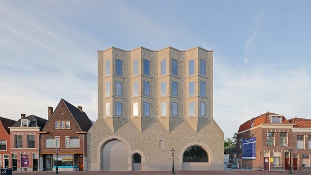 New Extension to the Museum de Lakenhal in Leiden Netherlands by Happel Cornelisse Verhoeven and Julian Harrap Architects Inspired by the towns textile factories 