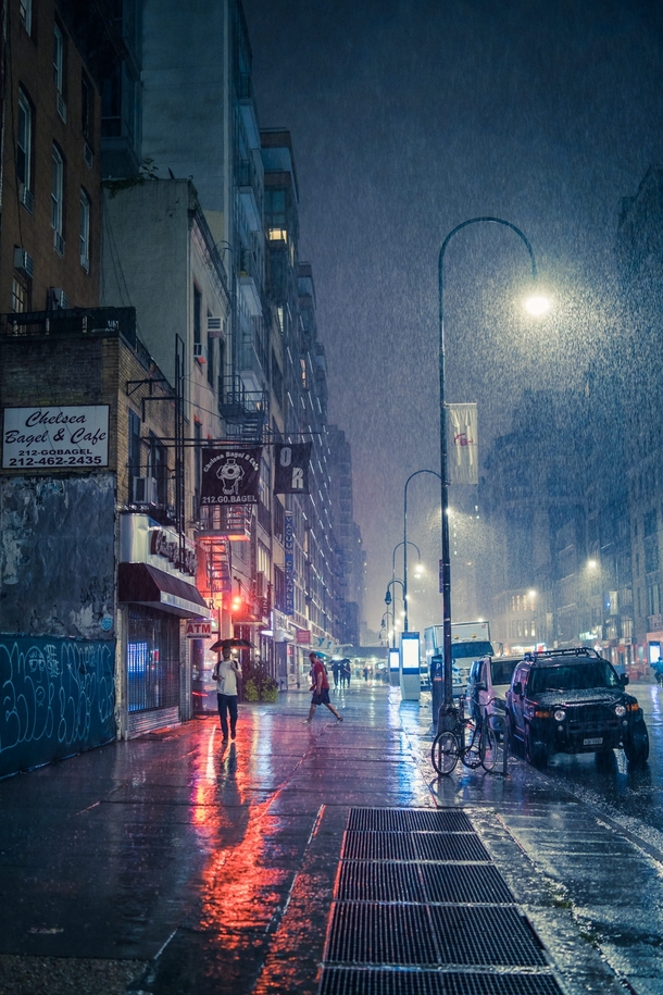 New York City in the Rain 
