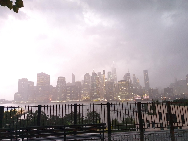 New york last wednesday  -  july lighting strike