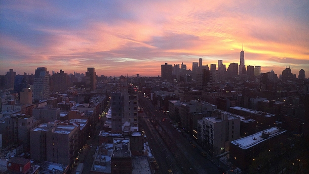 New York sunset 
