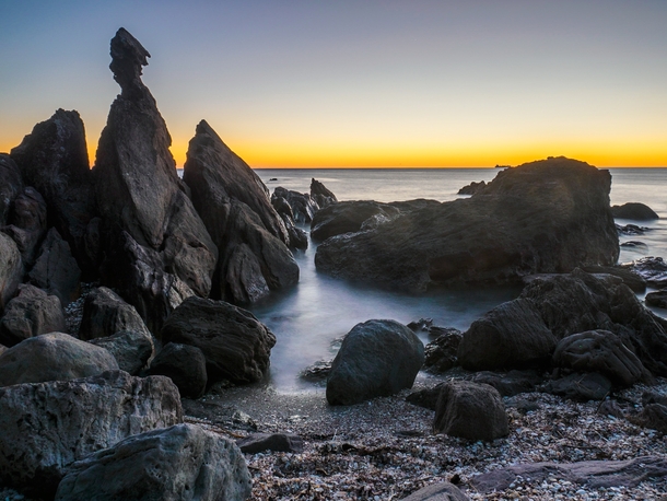 New Zealand coastal sunrise 