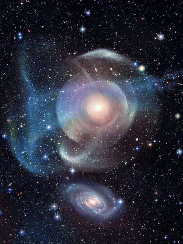 NGC  Majestic Galaxy encased within shells 