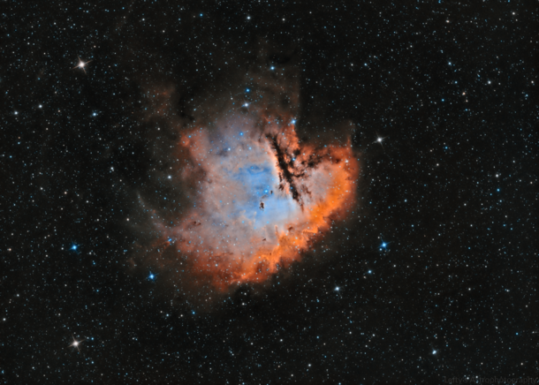 NGC  - The Pacman Nebula in Bicolor 