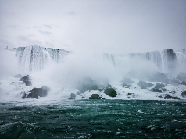 Niagara Falls on an Overcast Day 