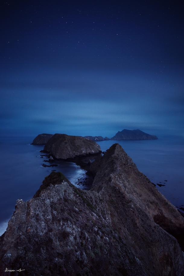Night at Channel Islands National Park California USA 