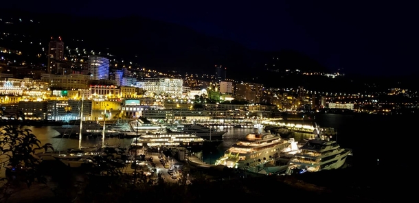 Night lights of Monte Carlo