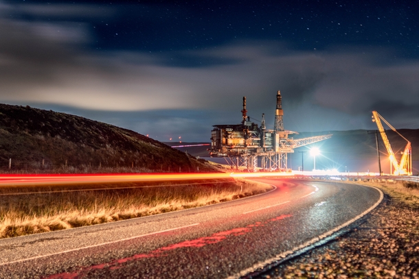 Ninian Northern Decommissioned Oil Platform in Shetland 