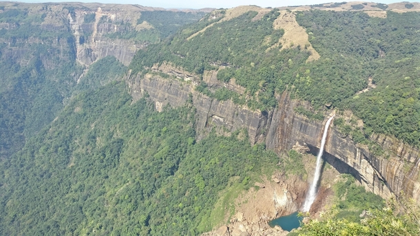 Nohkalikai Falls Meghalaya India 