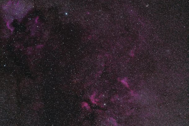 North American Nebula top left and Sadr Region bottom right 