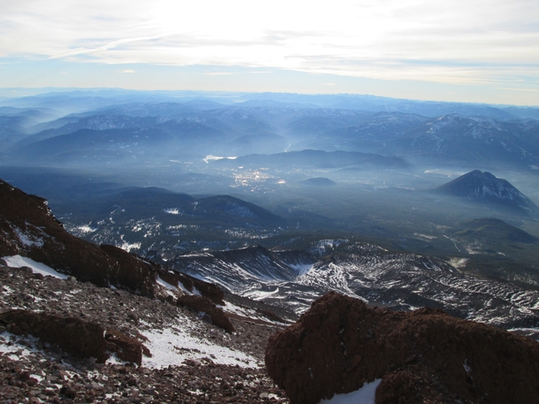 Northern California from  on Mt Shasta 