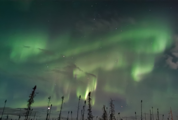 Northern lights in Northern Alberta