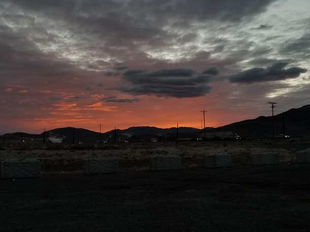 Northern Nevada sunrise in March