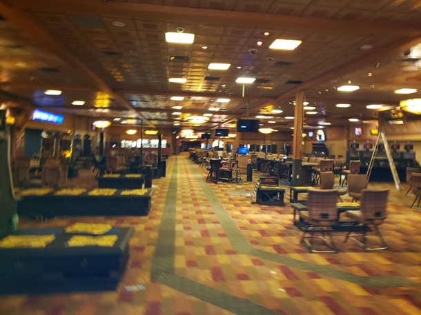 Not exactly abandoned quite yet but empty casinos are eery as hell