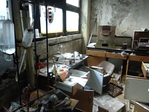 Not really high quality but a room in the abandoned factory in Belgrade Serbia