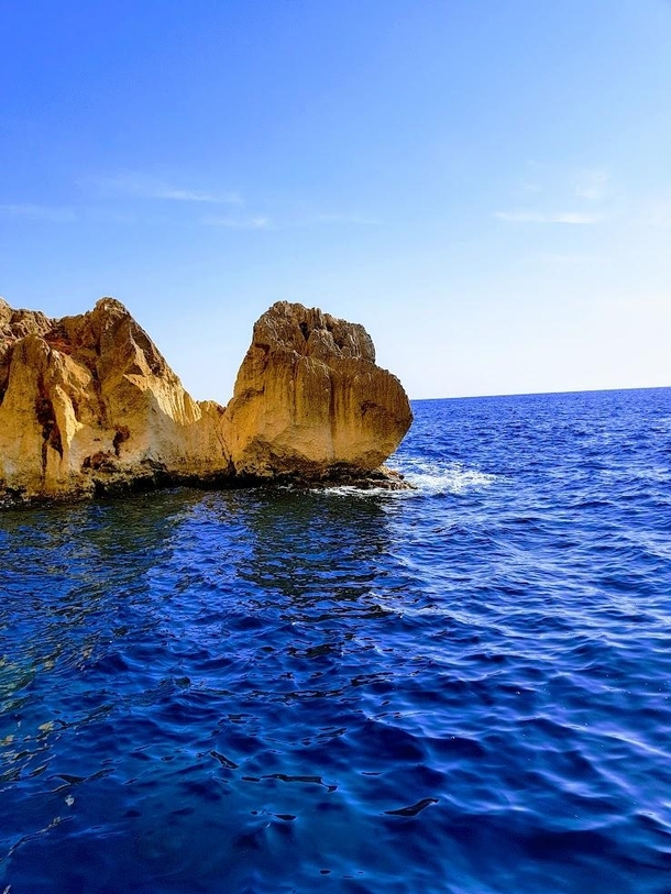 Nothin but blue sea and rocks at Alghero Sardinia - 