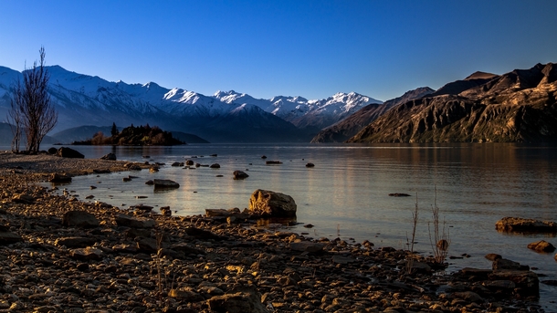 Nothing beats the first light of a crisp winter morning Lake Wanaka New Zealand 