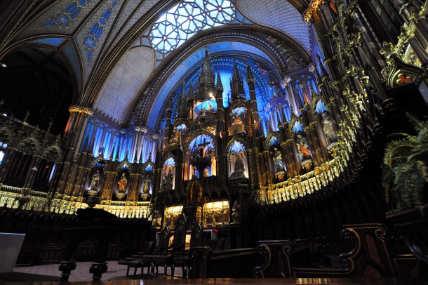 Notre Dame Basilica in Montreal Canada 