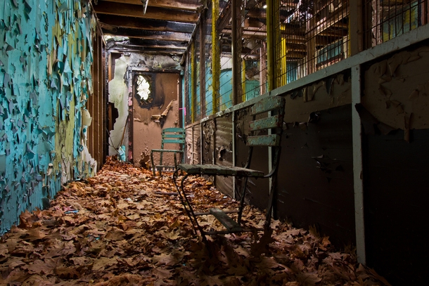 Nursery building at abandoned zoo 