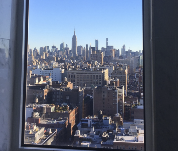 NYC from a hotels window
