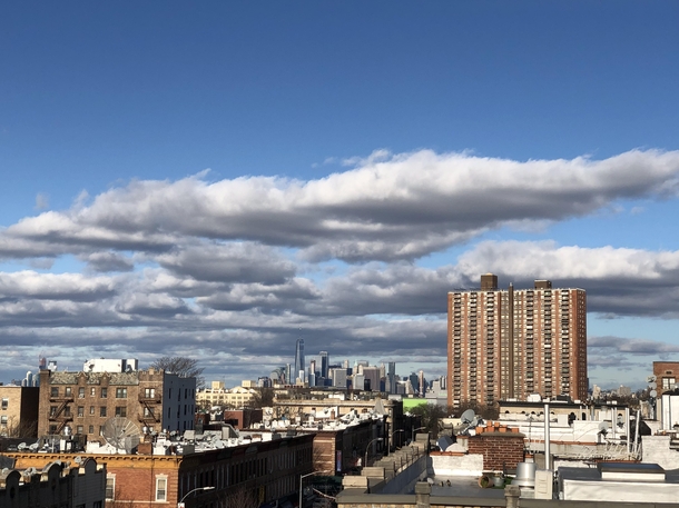 NYC skyline from afar