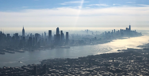 NYC skyline this morning 