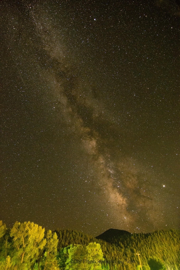 OC First try at the Milky Way Colorado USA Taken at  elevation