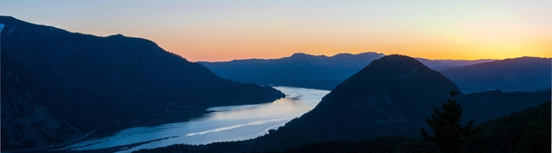 OC Sunset in the Columbia River Gorge Pacific Northwest USA 