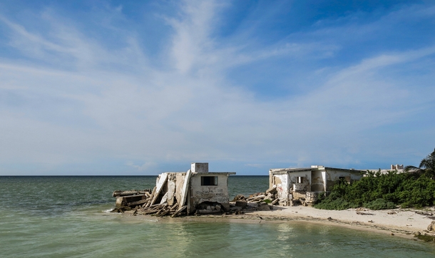 Ocean view housing in northern Yucatn Mexico