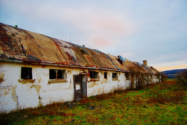 Old Abandoned cattle farm Czech Republic 