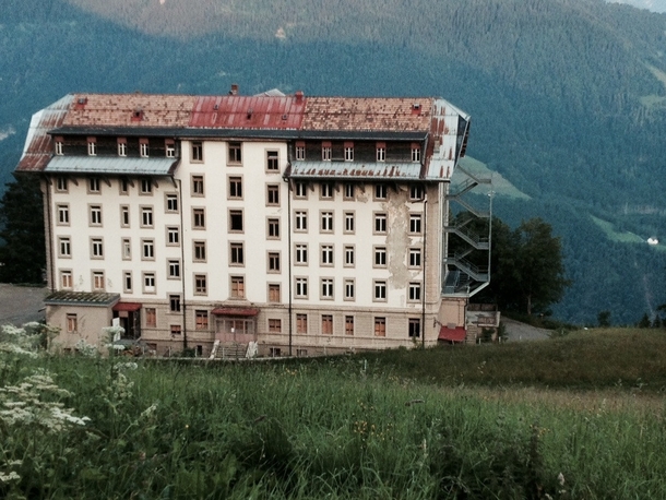 Old Abandoned Insane Asylum in the Mountains of Leysin Switzerland 