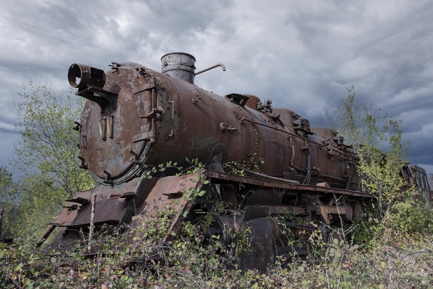 Old abandoned locomotive 