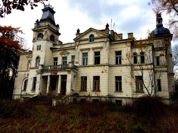 old abandoned mansion in Poland A few years ago there was a school here now there is only silence