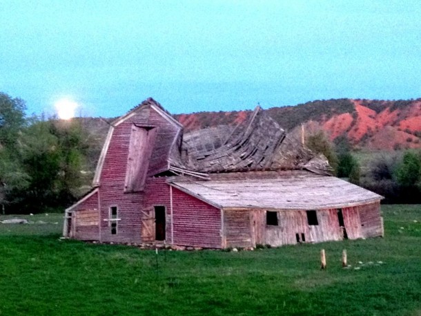 Old barn  years old - Ten Sleep WY  iPhone shot
