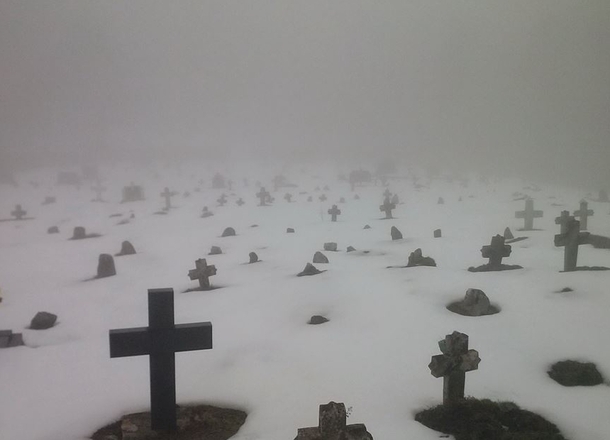 Old catholic cemetery in epe Bosnia and Herzegovina 