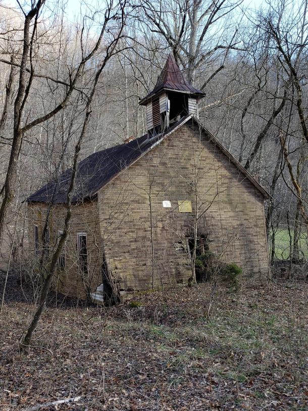 Old church down a dirt road across from my house Southwestern Virginia