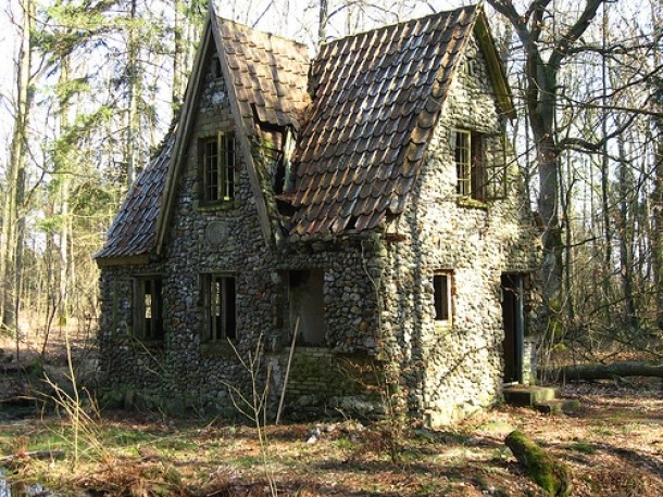 Old cottage in the woods location unknown 