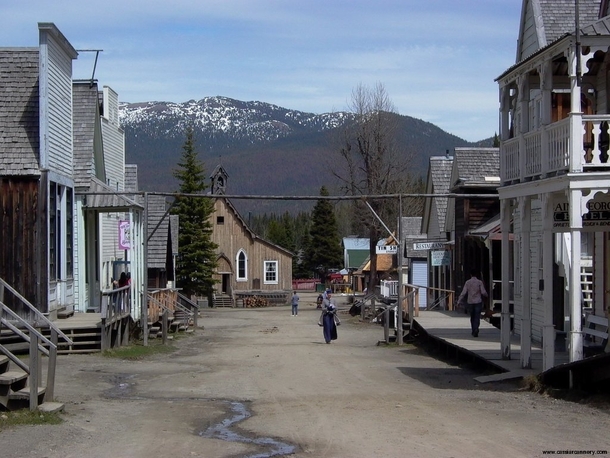 Old gold rush town of Barkerville British Columbia 