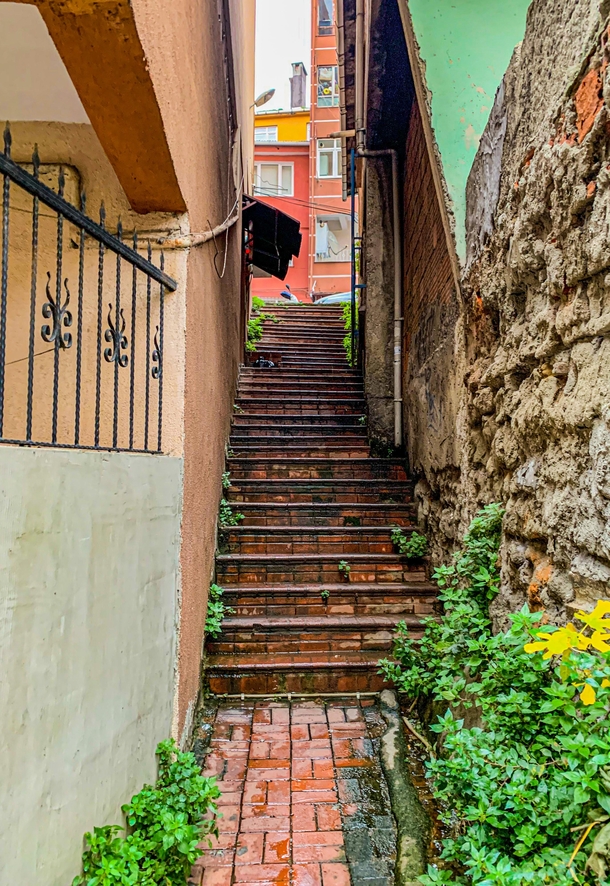 Old Ottoman Street - stanbul you cant walk on these stairs and use your phone at the same time