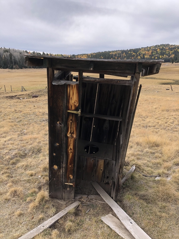Old Outhouse south of Show Low Arizona