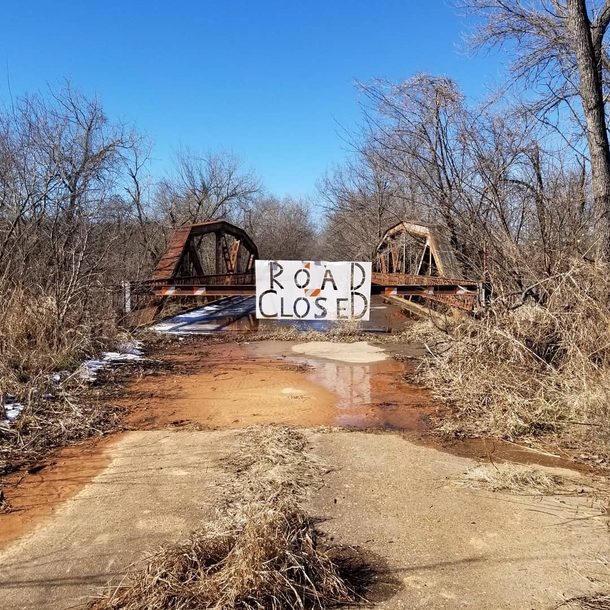 Old Pony Truss Bridge in Oklahoma  OC