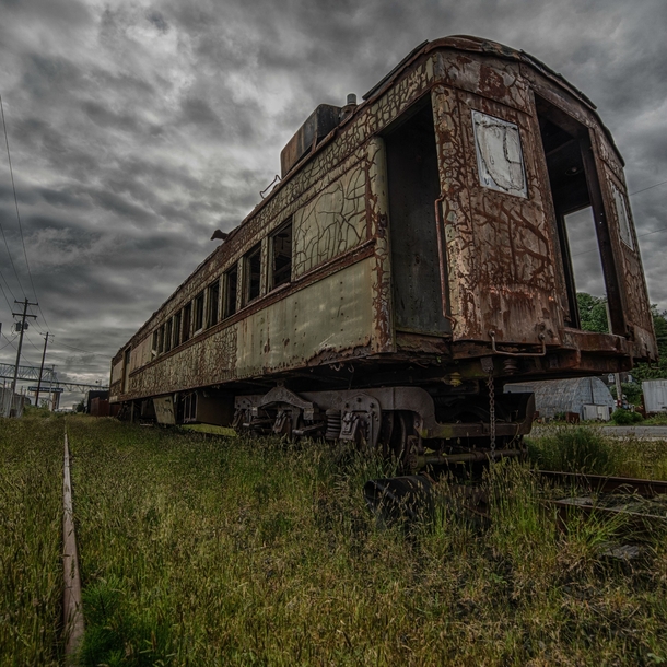 Old Railcar in Astoria Oregon 