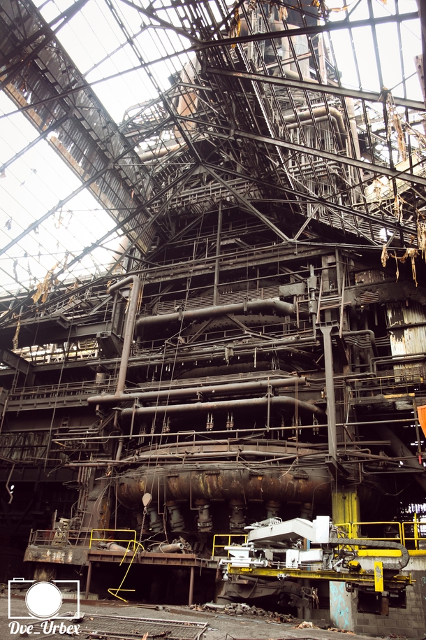 Old steel Furnace steelwork Belgium