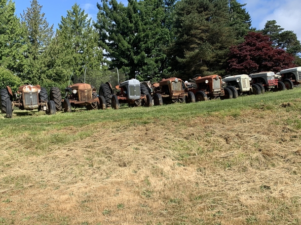 Old tractors somewhere in Washington USA